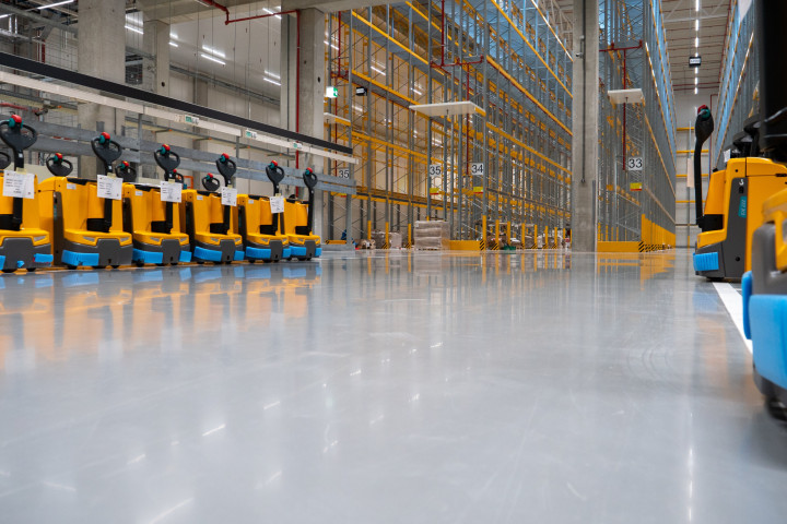 Coatingvloer en gietvloer bedrijfsvloer Lidl